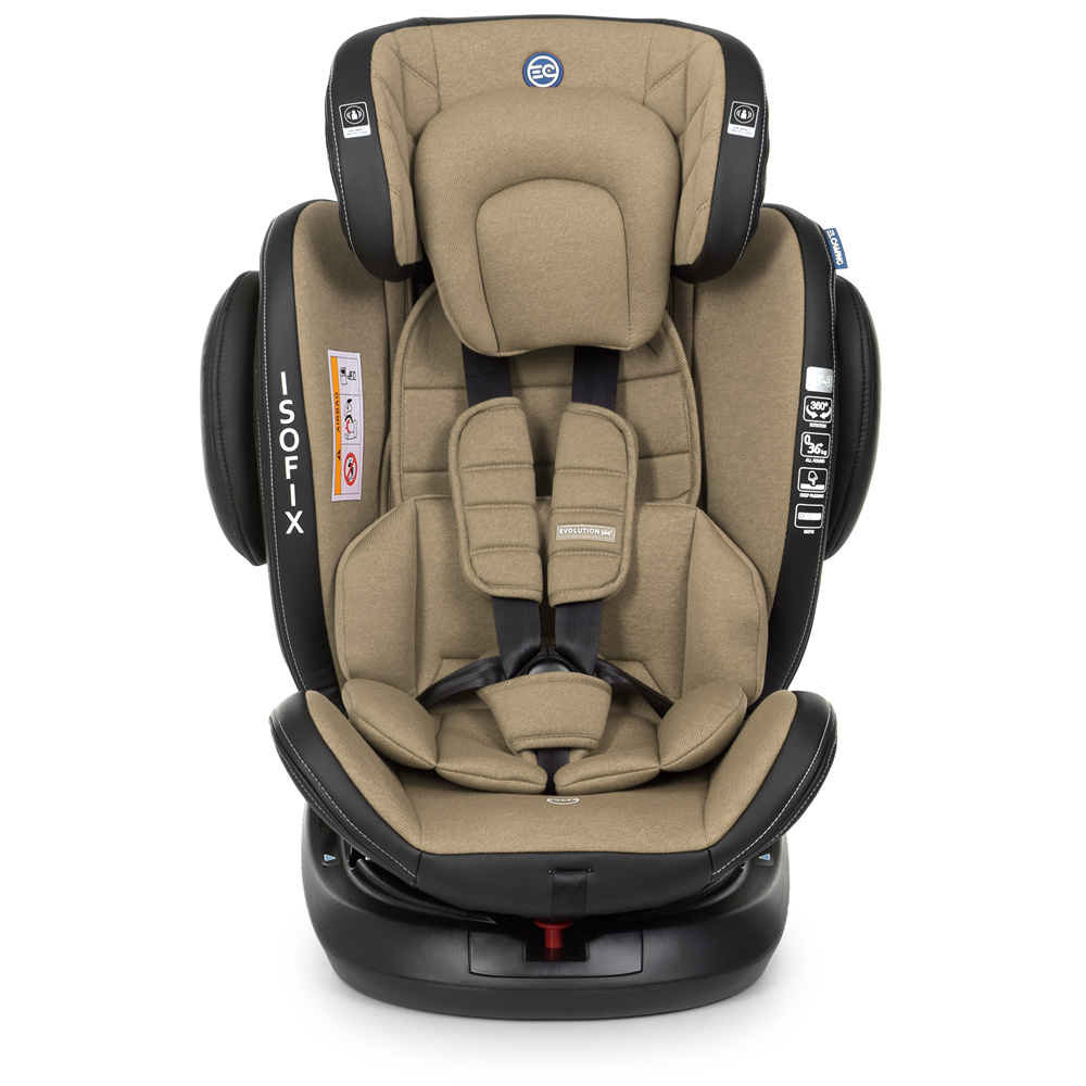 Детское автокресло El Camino Evolution 360 ME1045 з ISOFIX 0-36 кг Beige (4428868) - фото 4