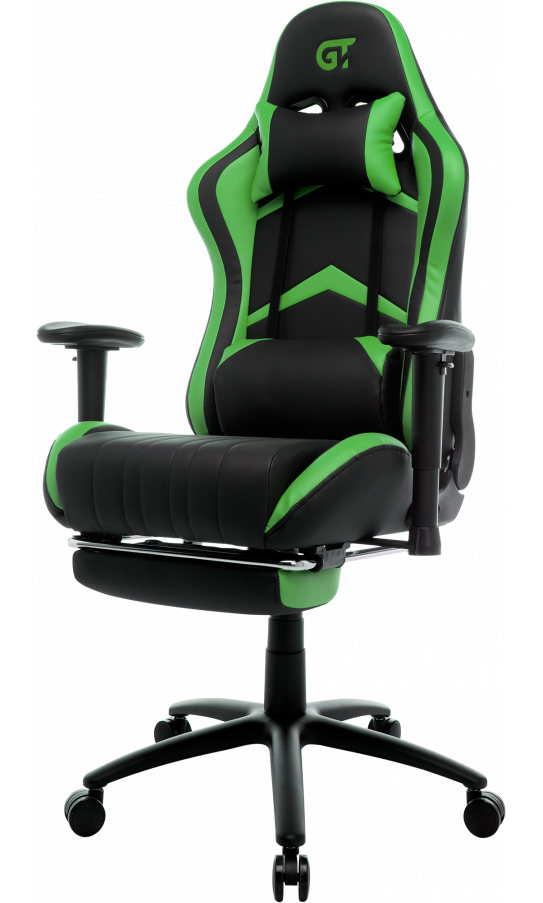 Крісло геймерське з підставкою для ніг GT Racer X-2534-F Зелений