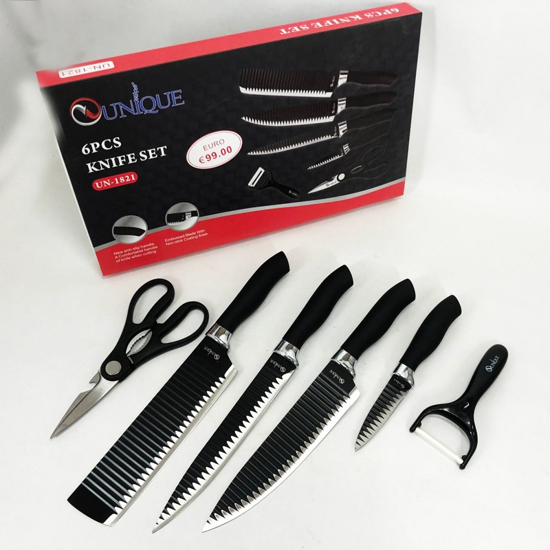 Набір ножів UNIQUE UN-1821 6 шт. (tf7237) - фото 8