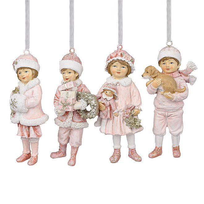 Подвеска новогодняя Flora Детки микс 11,5 см 8 шт. Розовый/Шампань (11716) Подвеска новогодняя Flora Детки микс 11,5 см 8 шт. Розовый/Шампань (11716)