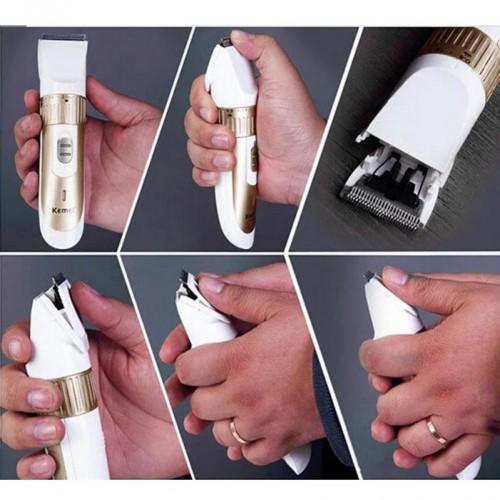 Машинка для стрижки волос Geemy GM-6001 Белый (49025) - фото 6 Машинка для стрижки волос Geemy GM-6001 Белый (49025) - фото 6