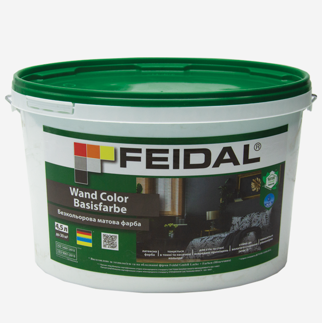 Фарба Feidal Wand Color Basifarbe тонована 4,5 л