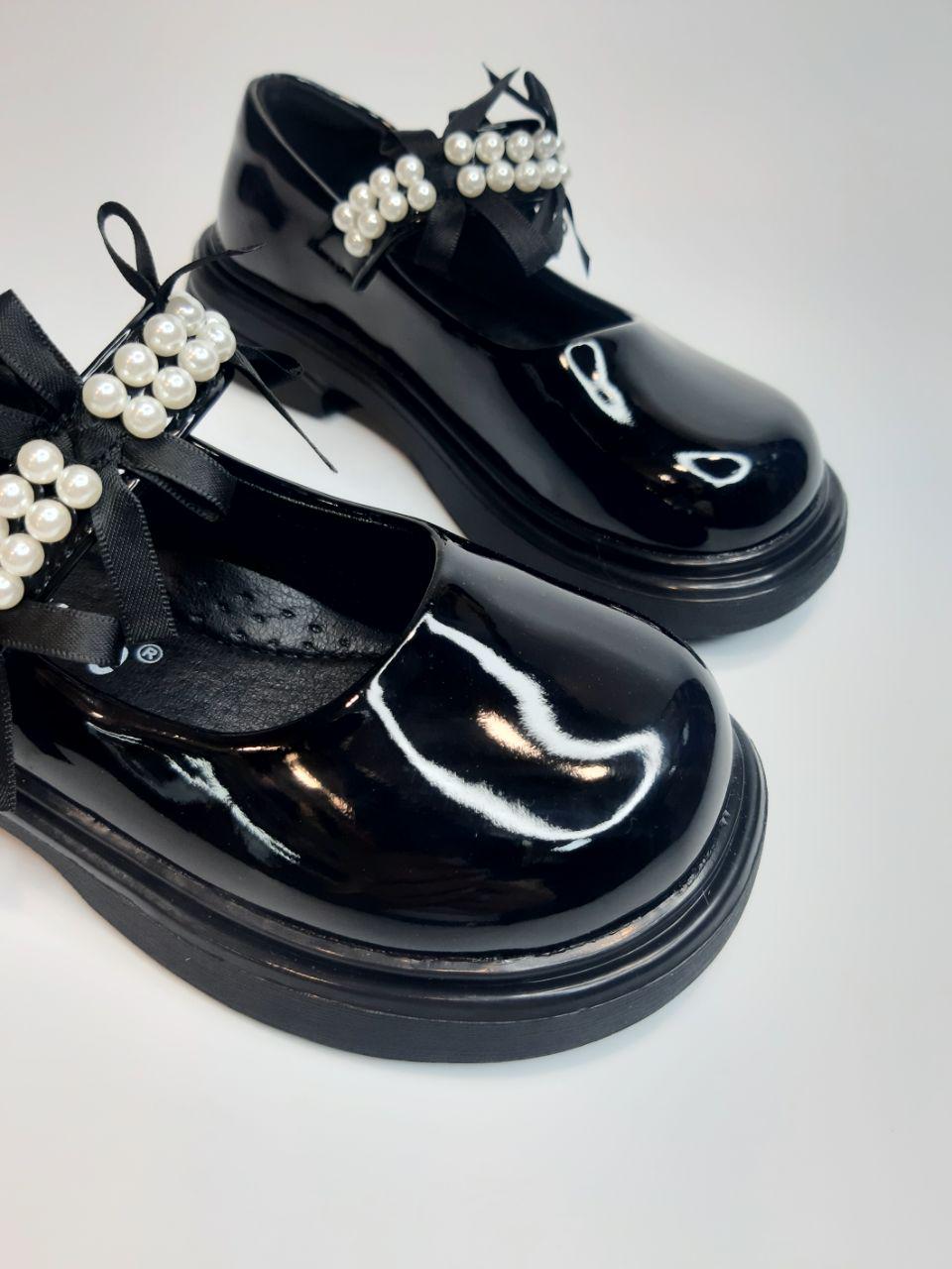 Туфлі дитячі Clibee для дівчинки р. 28 17,5 см Чорний (632 black) - фото 2