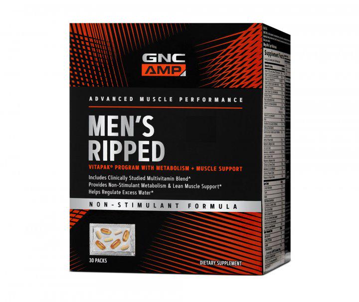 Витаминно-минеральный комплекс для спорта GNC AMP Men's Ripped Non Stim Vitapak 30 packs