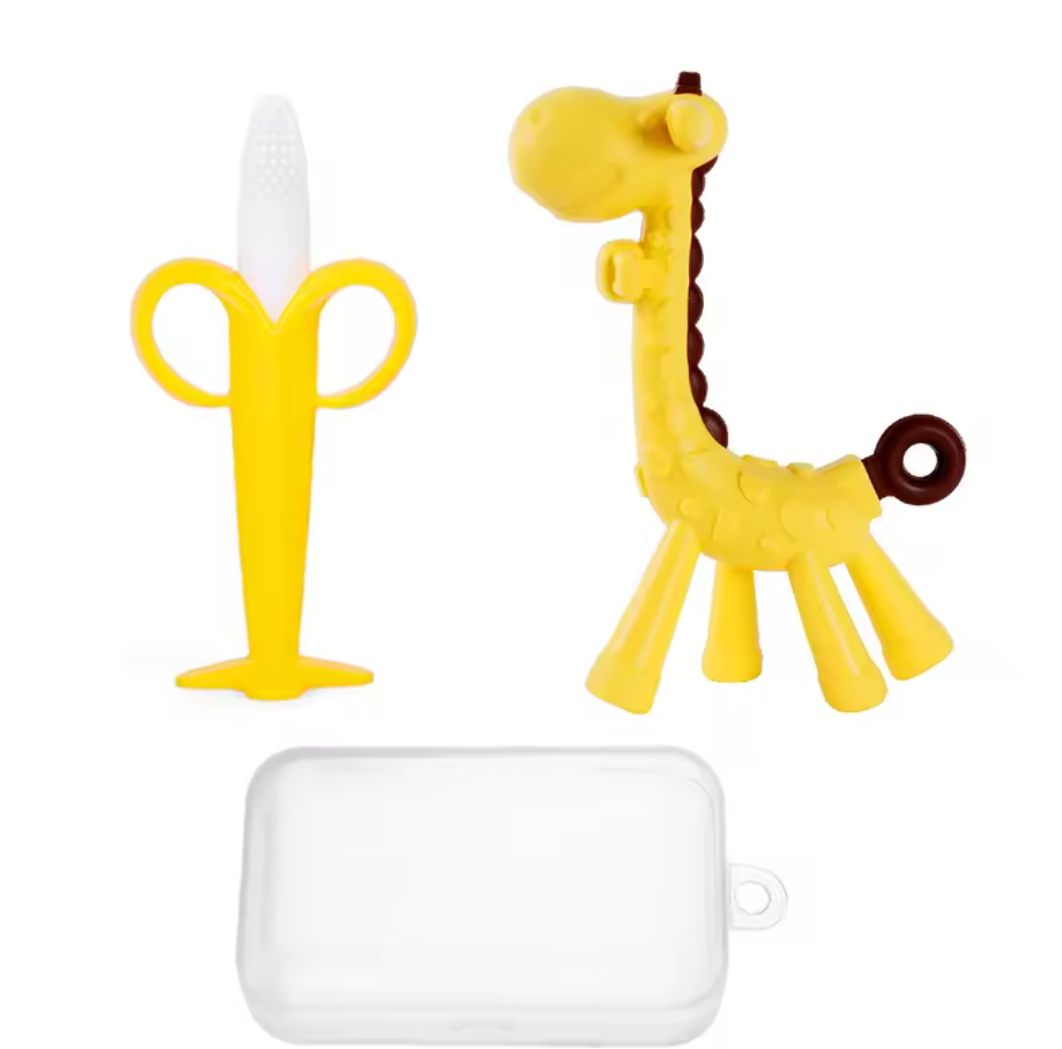 Набір прорізувачів силіконових Банан/Жираф у футлярі 2 шт. (26861802)
