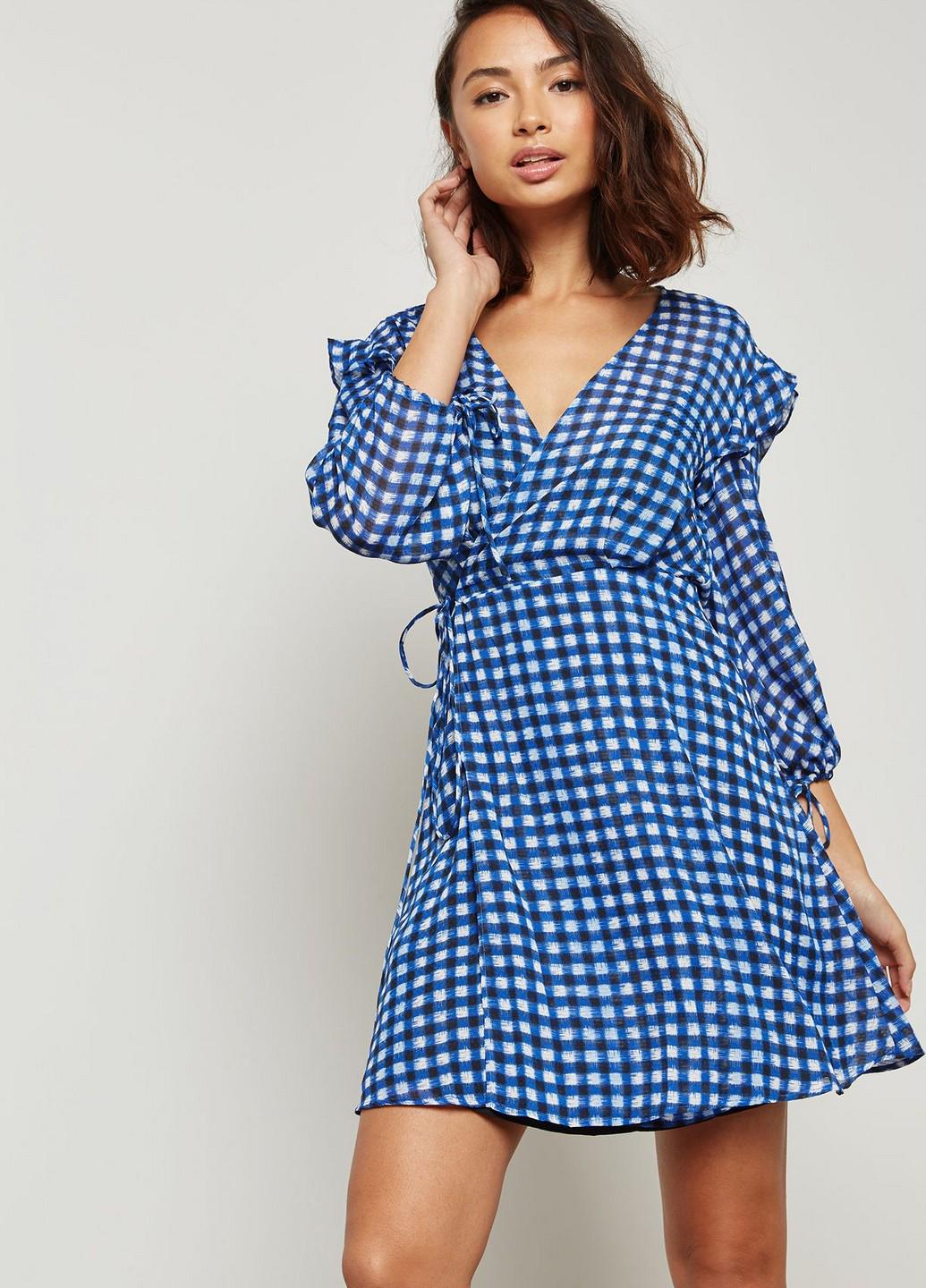 Блузка Mango M Синий (2000000840536)