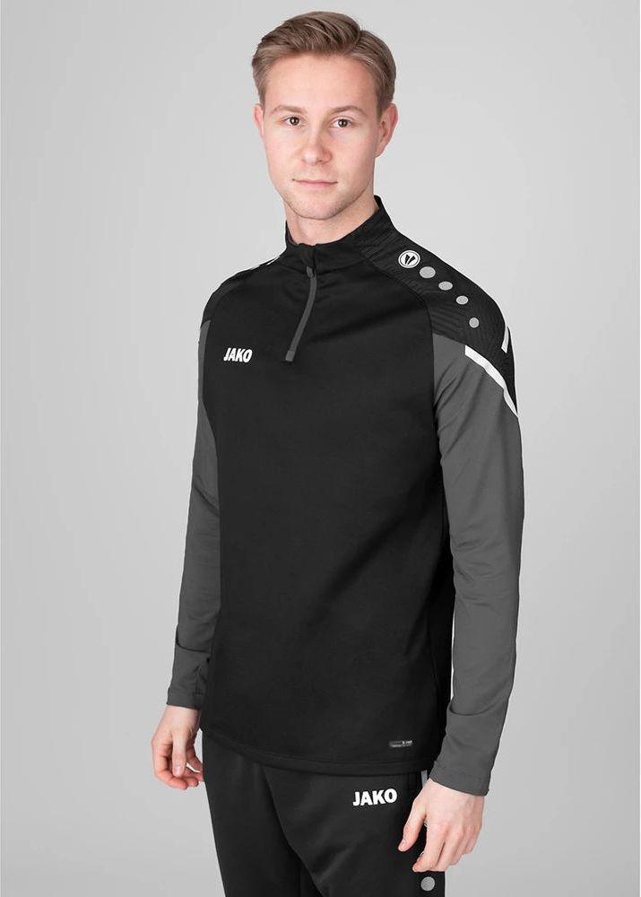 Реглан детский Jako Zip Top Performance 8622-804 164 см Черный/Серый - фото 6