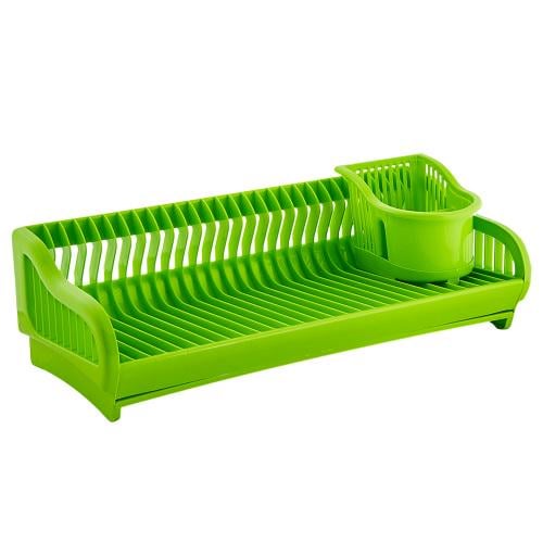 Сушка для посуды Stenson 167091 2в1 53x23x19см Оливковый (569143)