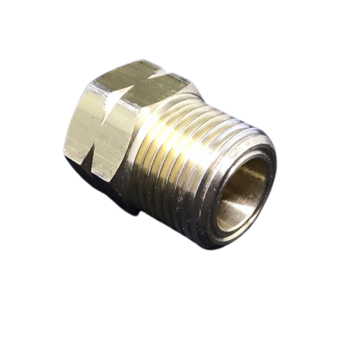 Гайка переходник с редуктора 1/4LH на газовый рукав 1/2RH латунь (2009265)