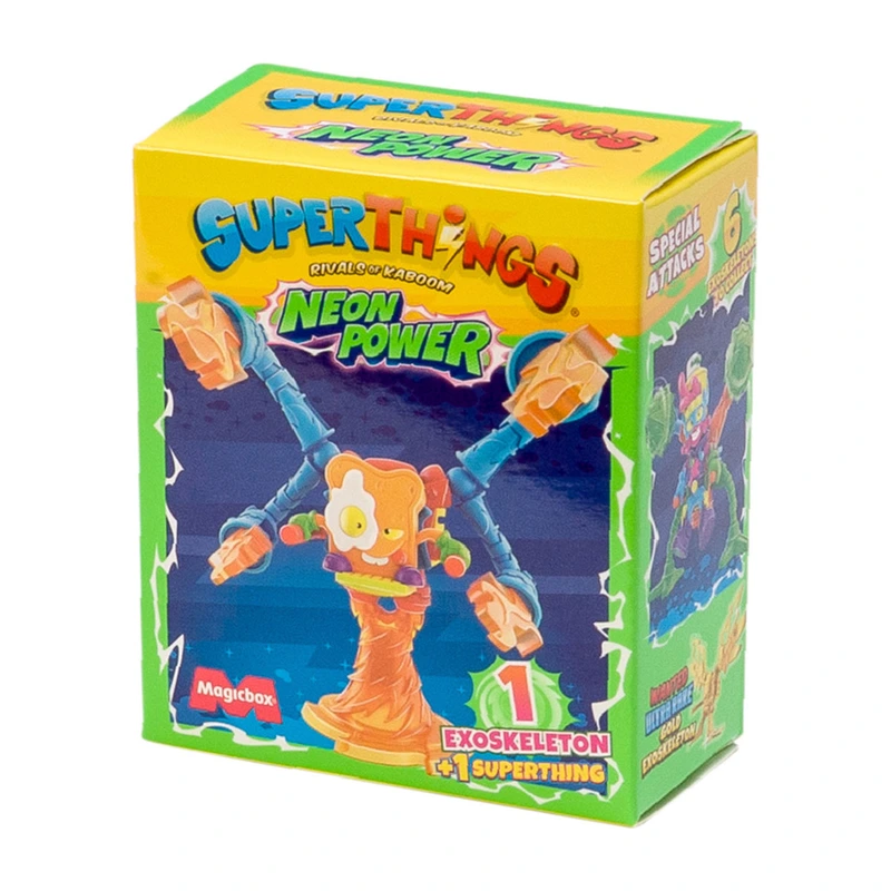 Ігровий набір SUPERTHINGS серії Neon Power ЕКЗОСКЕЛЕТОН екзоскелет/фігурка