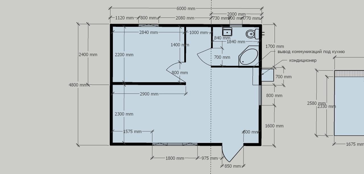 Будинок дачний 6x4,8 м (420000-МД) - фото 8 Будинок дачний 6x4,8 м (420000-МД) - фото 8
