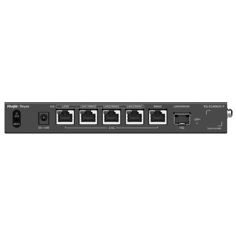 Маршрутизатор Ruijie Reyee RG-EG406XS-P 6-портовий PoE з хмарним керуванням (35440716)