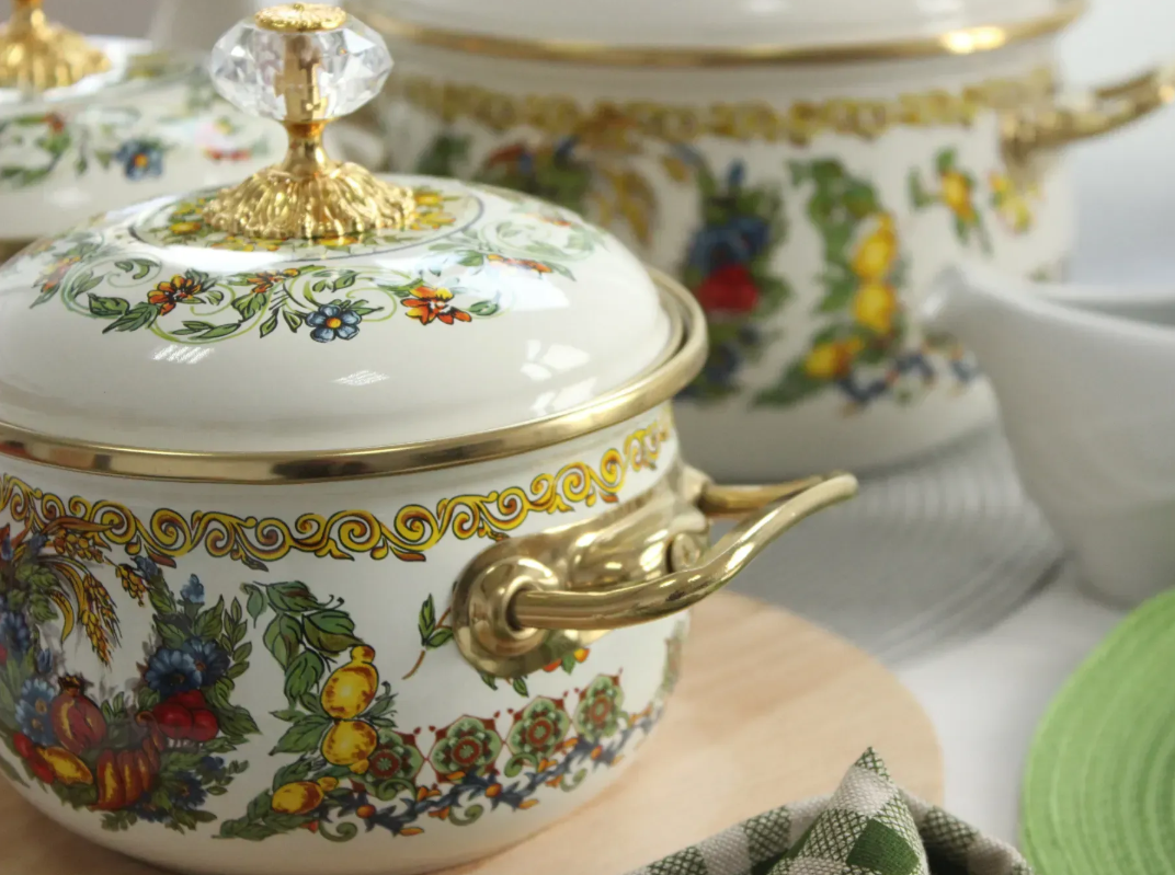 Каструля емальована VITALY Elmani з кришкою 1,5 л 14 см (763-019) - фото 7 Каструля емальована VITALY Elmani з кришкою 1,5 л 14 см (763-019) - фото 7