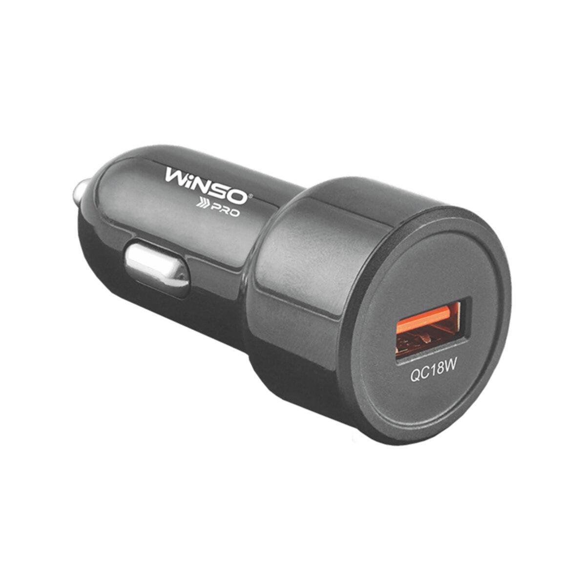 Устройство автомобильное зарядное WINSO PRO QC18 W USB-A