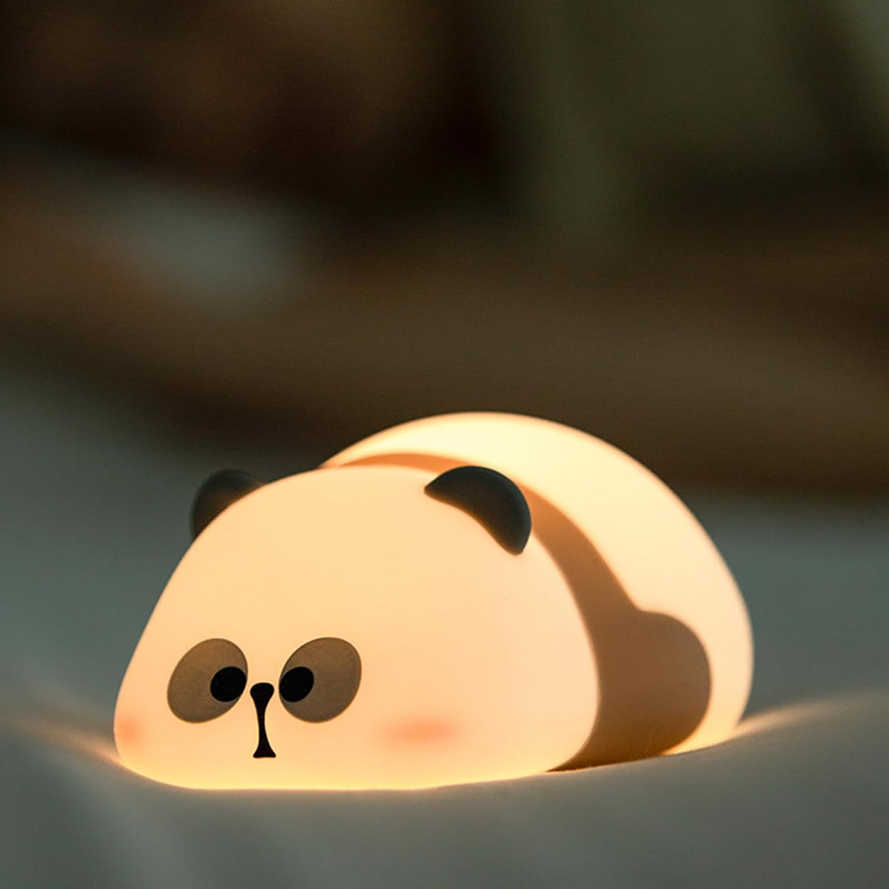Светильник LED силиконовый детский для сна Милая панда с USB зарядкой (2772010824)