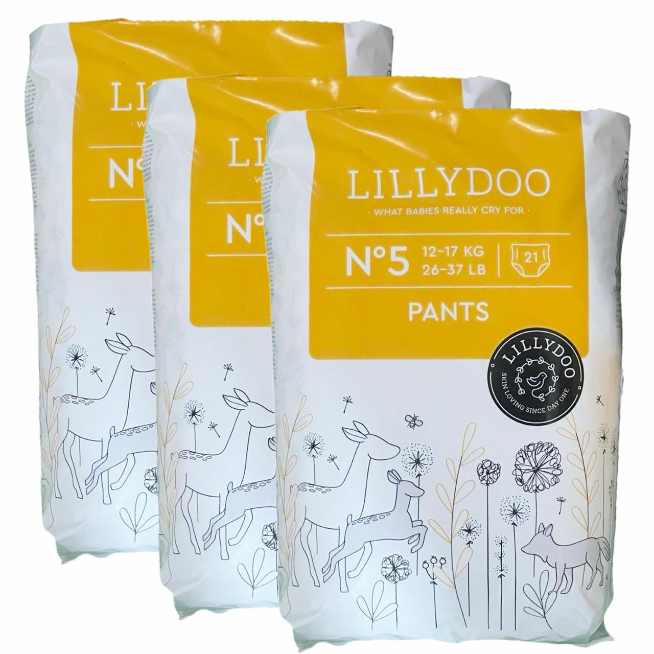 Підгузки-трусики LILLYDOO 5 12-17 кг 63 шт. (2511827419)