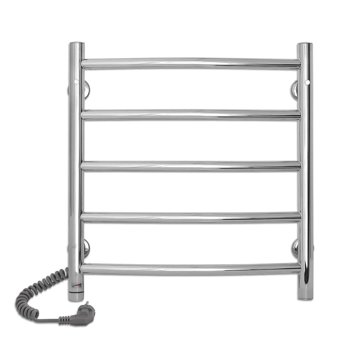 Полотенцесушитель электрический для ванной Laris Классик П5 с сенсорным управлением из нержавеющей стали 450х500 мм Е Хром (147-127-73207721)