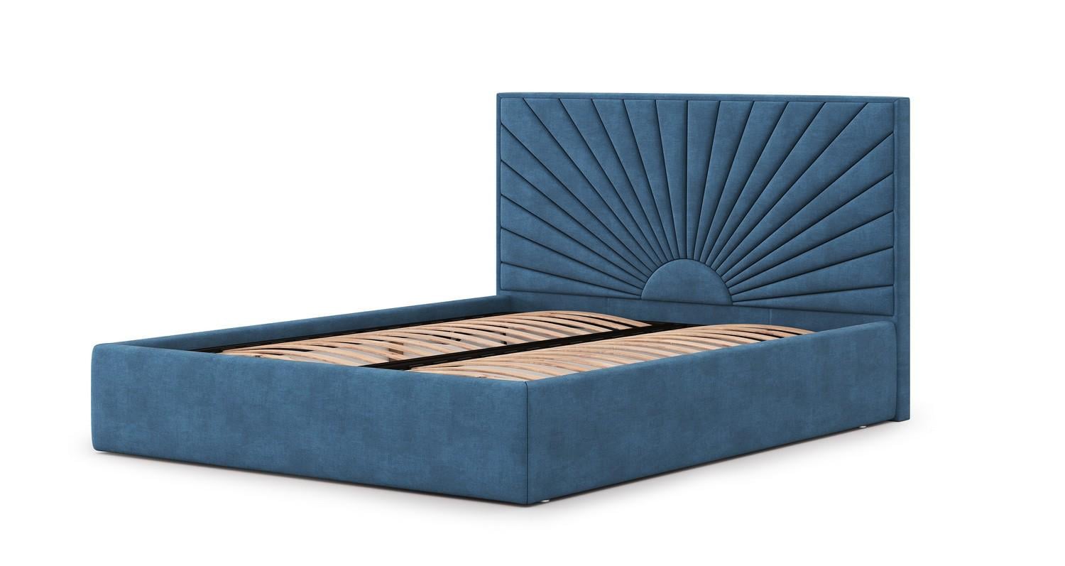 Кровать Монголия 160х200 см Divotex Simple 24 Nighttime Blue