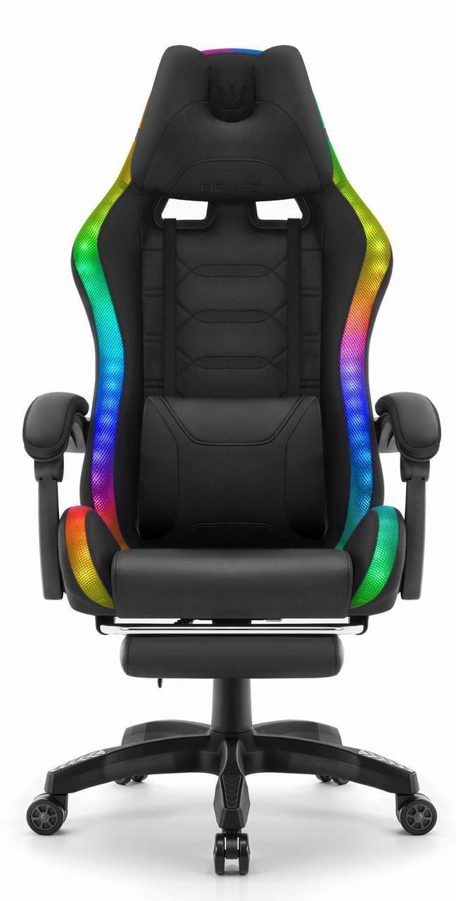 Комп'ютерне крісло Hell's HC-1039 тканина LED RGB Чорний (5907196010668) - фото 2 Комп'ютерне крісло Hell's HC-1039 тканина LED RGB Чорний (5907196010668) - фото 2