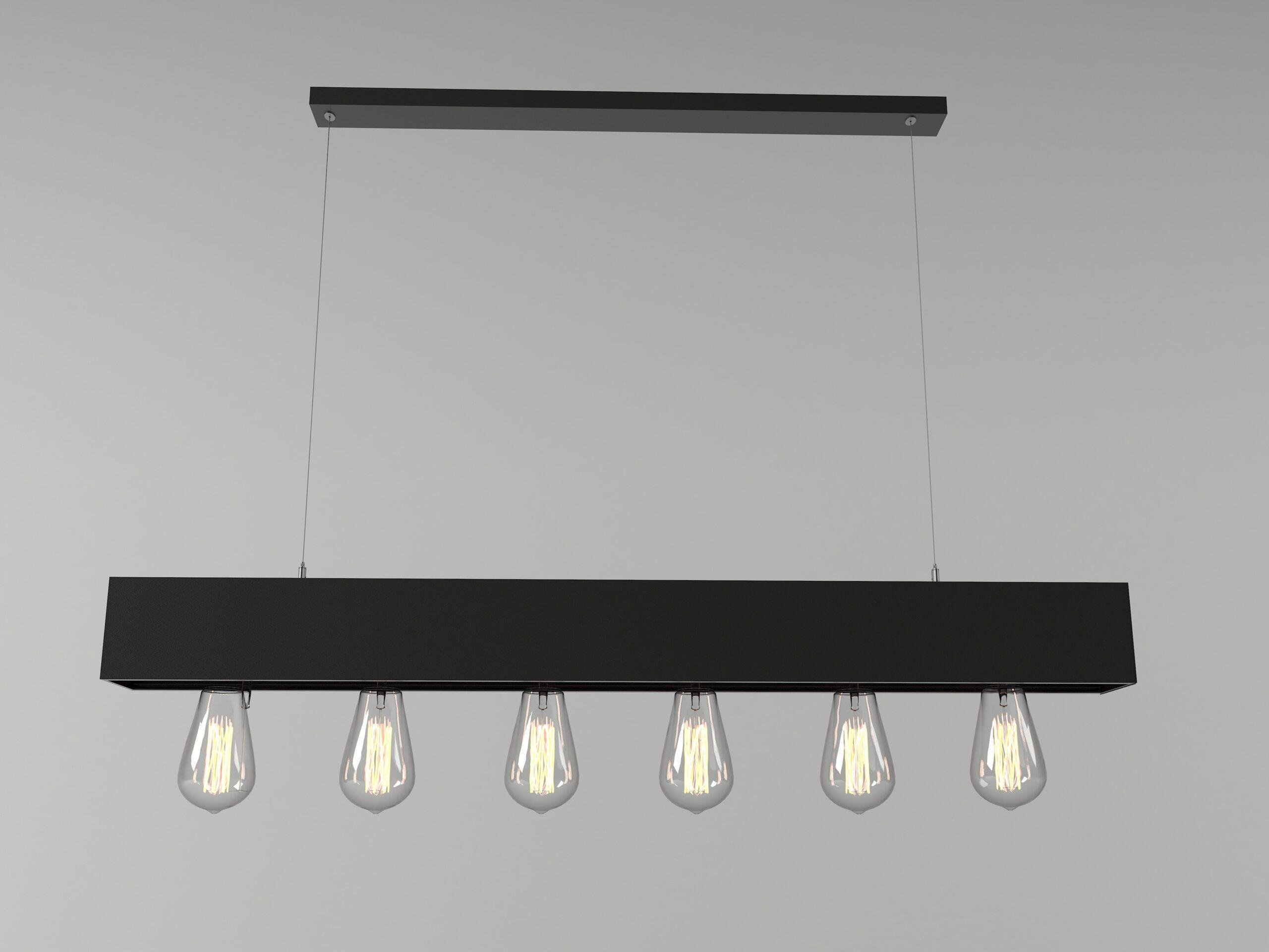 Подвесной светильник лофт MG Arte 1500х60х80 мм 15 шт. (MG-AR 1500-15) Подвесной светильник лофт MG Arte 1500х60х80 мм 15 шт. (MG-AR 1500-15)