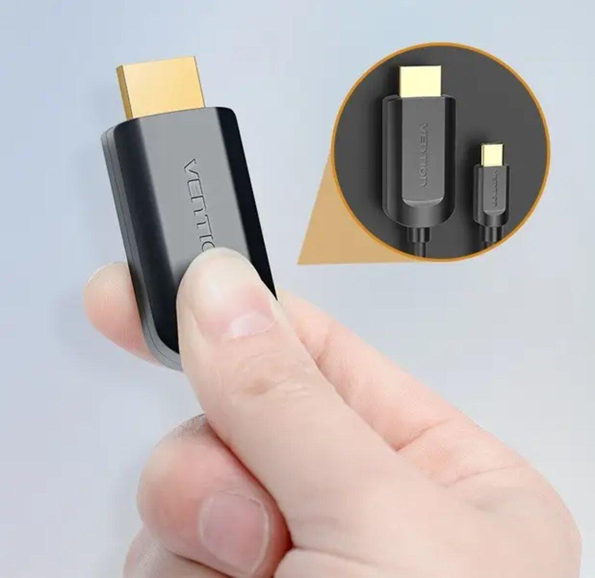 Кабель Vention USB Type-C до HDMI 2 м Черный (577275) - фото 2