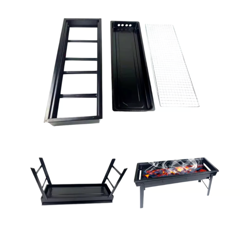 Барбекю-гриль складаний 60x22x33 см Чорний (2562538702) - фото 5 Барбекю-гриль складаний 60x22x33 см Чорний (2562538702) - фото 5