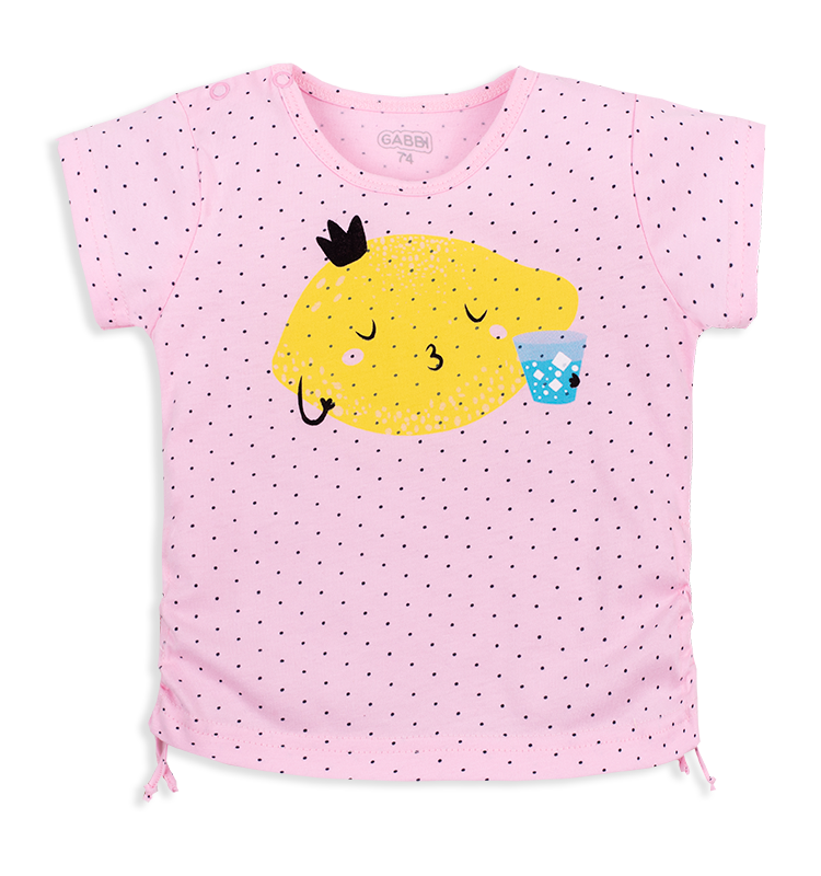 Футболка детская для девочки Gabbi Тутти-Фрутти 74 см Розовый (12167)