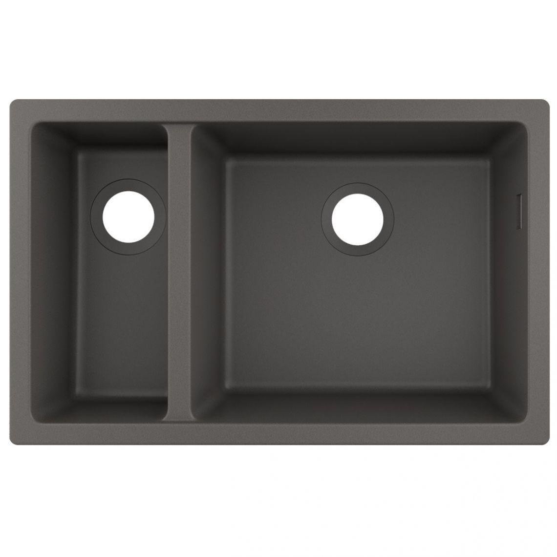 Мойка для кухни Hansgrohe S51 S510-U635 под столешницу 180/450 мм Stonegrey (43433290)