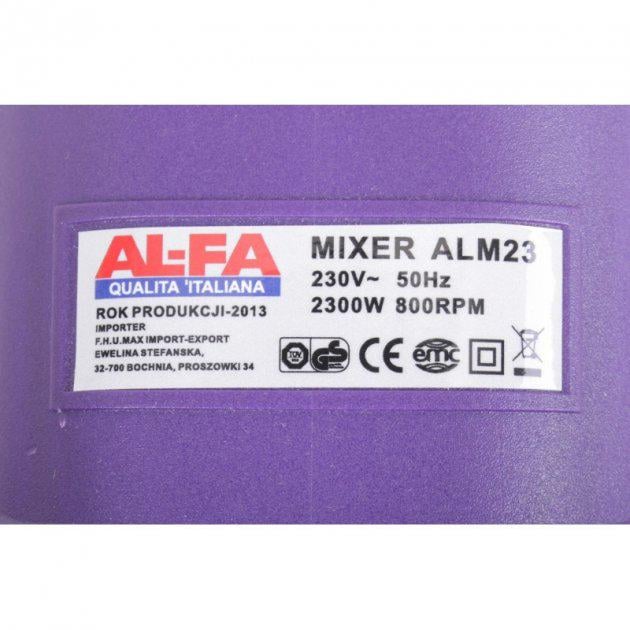 Миксер-дрель строительный AL-FA ALM23 2300 Вт 2 венчика - фото 8 Миксер-дрель строительный AL-FA ALM23 2300 Вт 2 венчика - фото 8