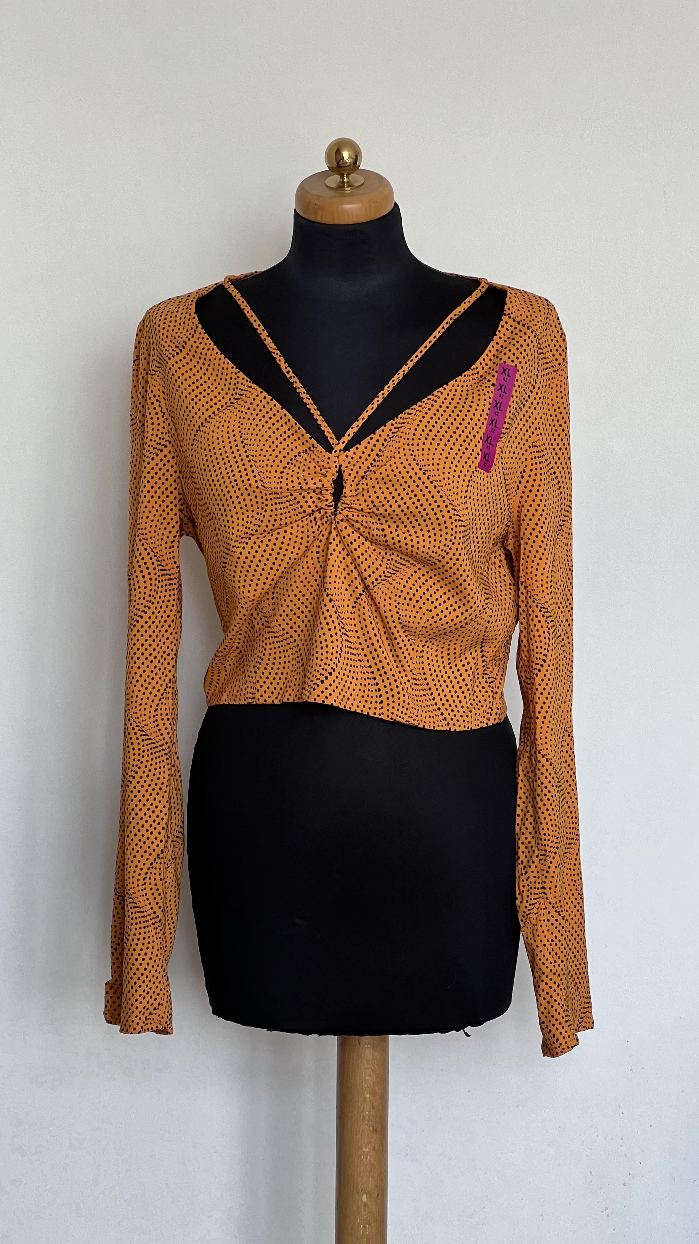 Блузка Reserved укороченная XL Оранжевый