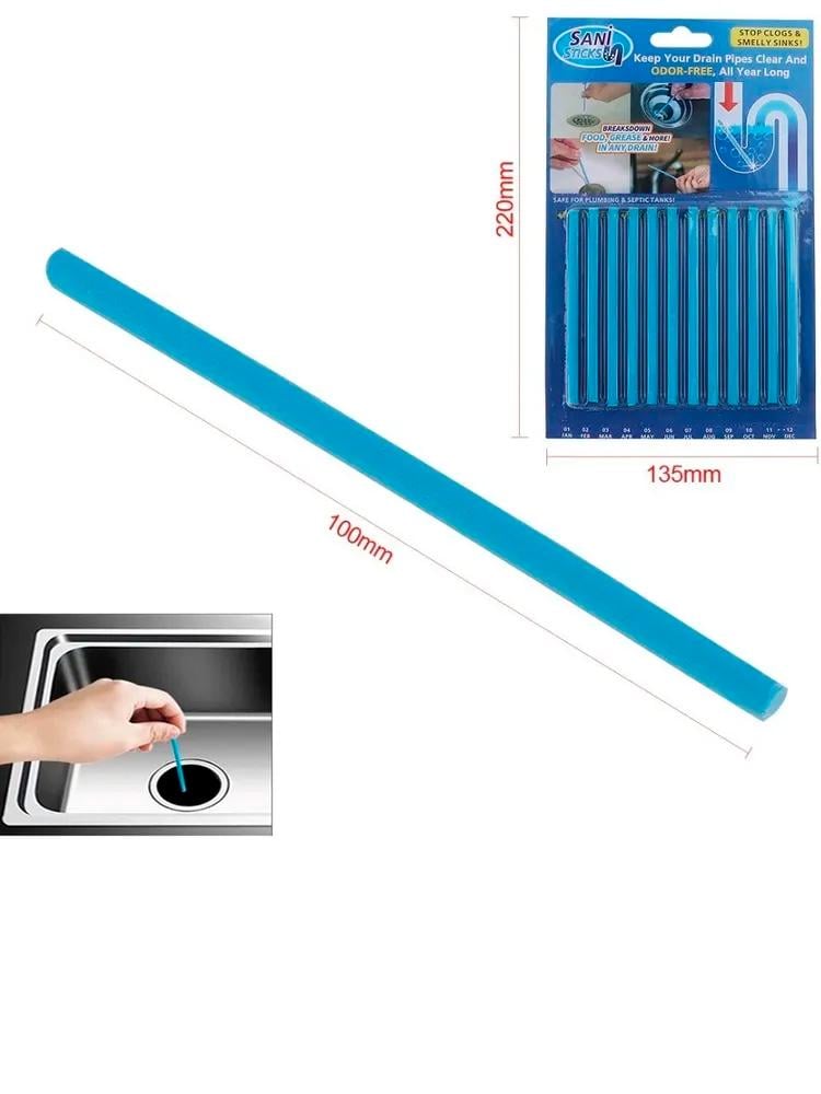 Палочки для очистки водосточных труб Sani Sticks от засоров для слива раковины 12 шт. (450270626) - фото 4