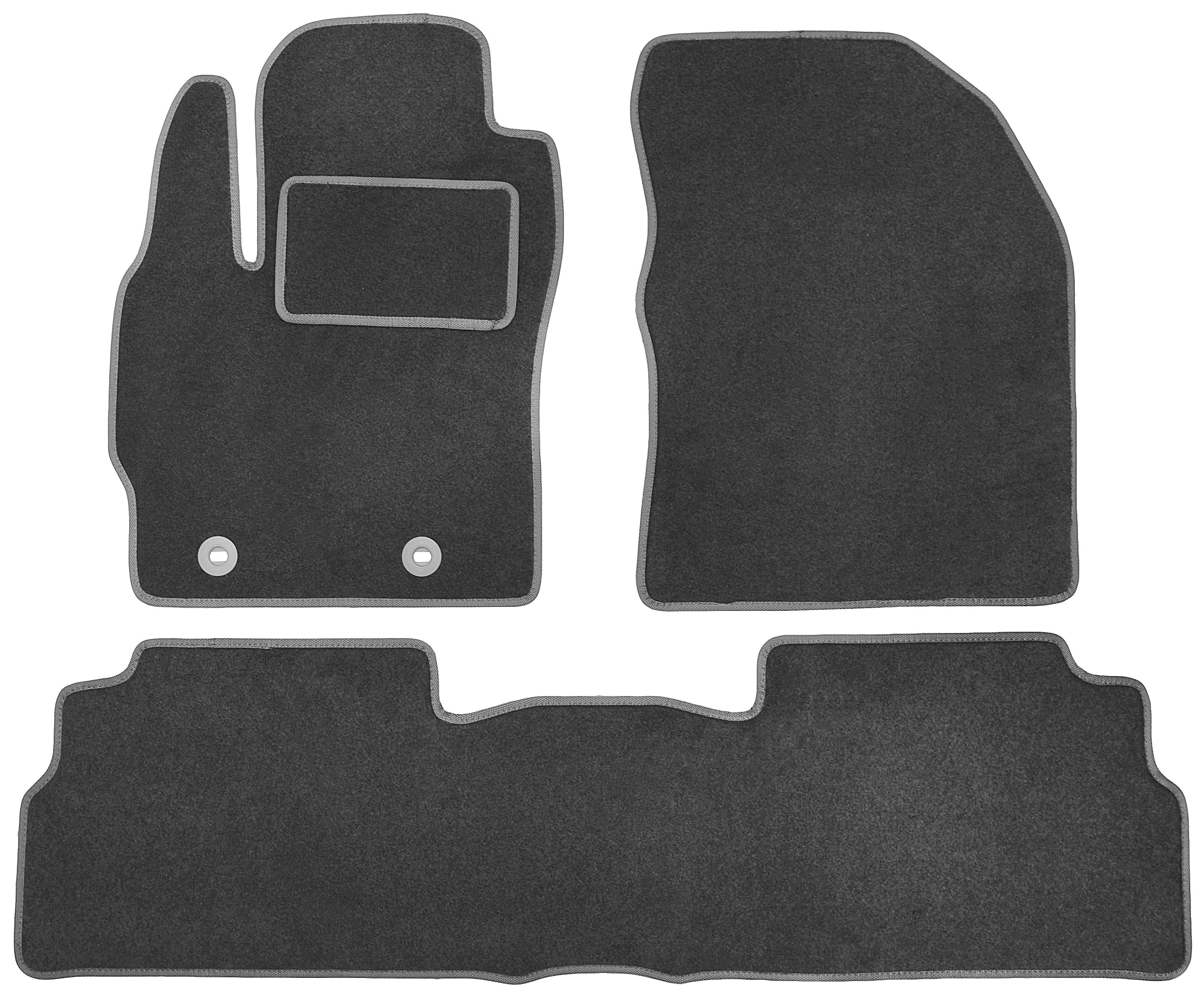 Коврики в салон для Toyota Verso '09-13 текстильные Серый (21343)