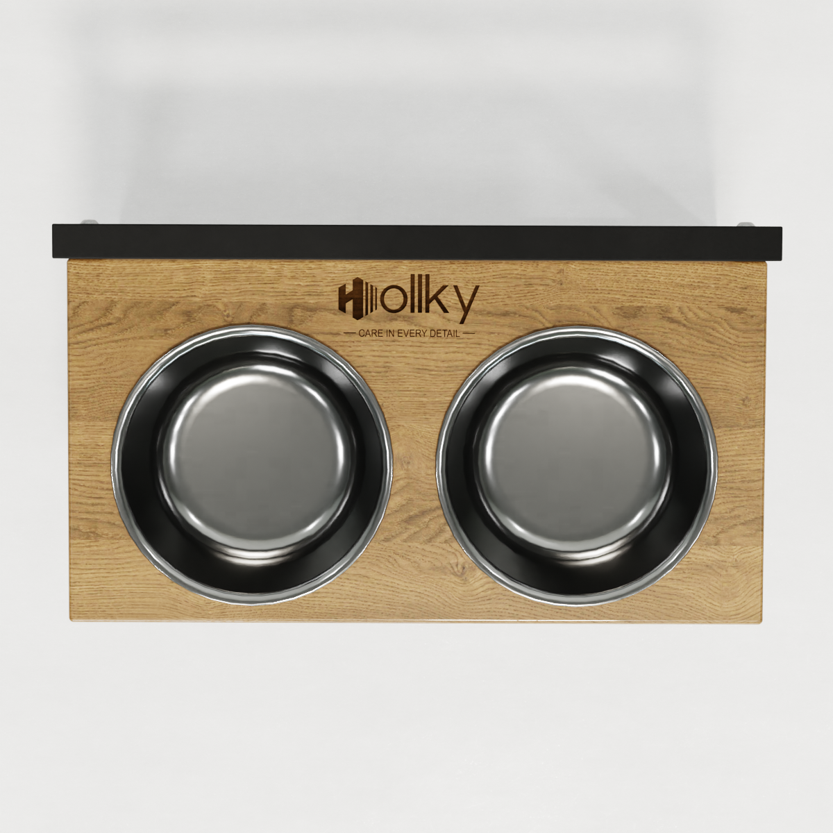 Миски на регулируемой подставке для средних собак Hollky Flex M 2х0,85 л (FM-422530-BLNH) - фото 5