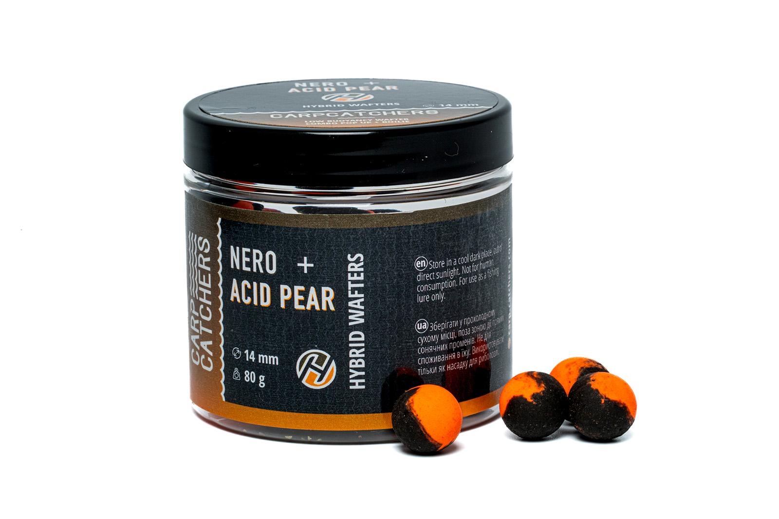 Бойлы Hybrid Wafters Carp Catchers Nero&Acid Pear 14 мм