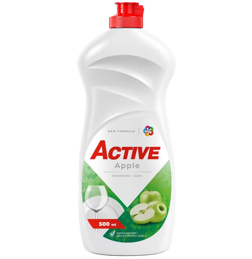 Гель для мытья посуды Active Зеленое яблоко 500 мл (hx-47149)