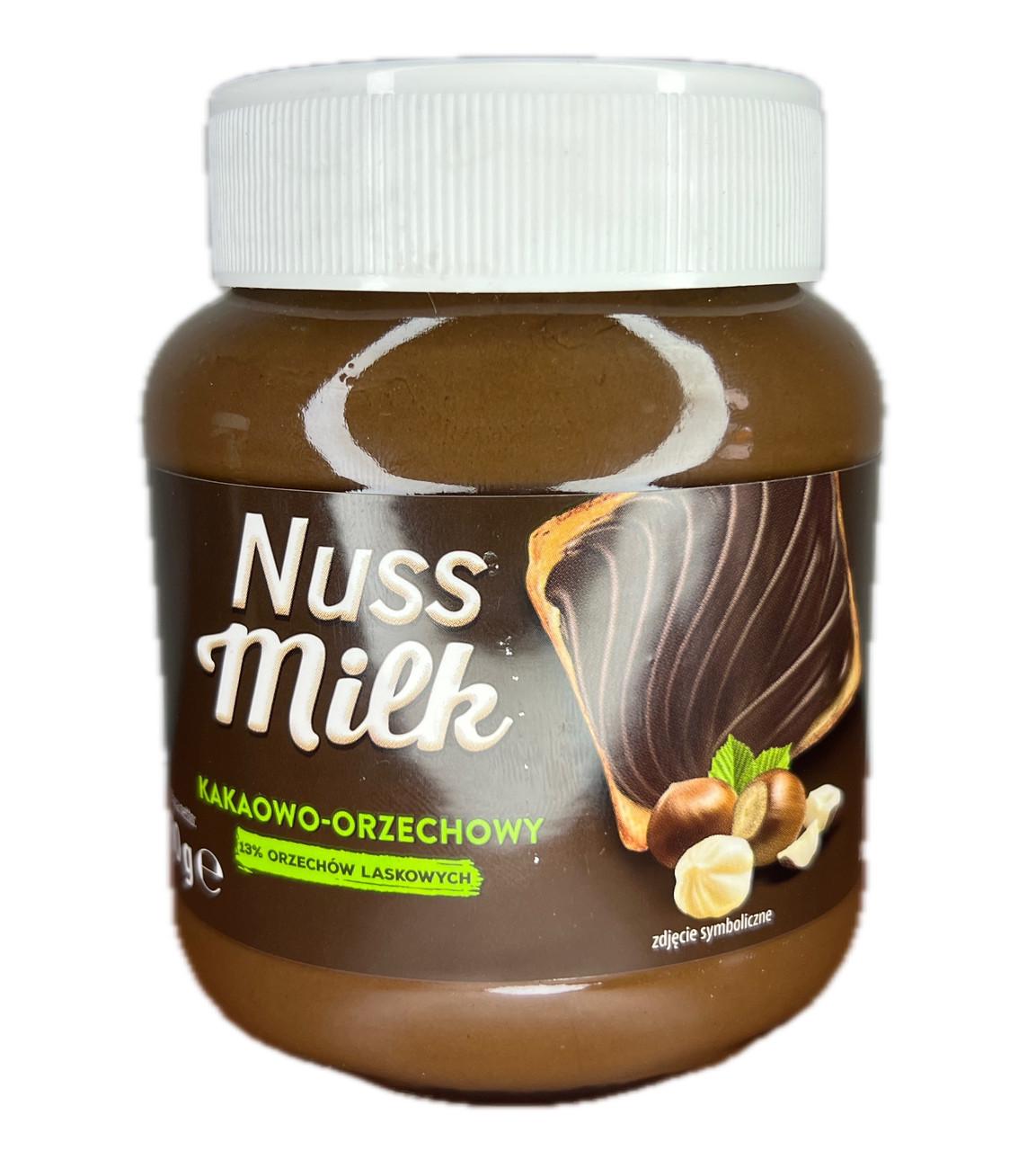 Паста шоколадно ореховая NussMilk какао-фундук 400 г