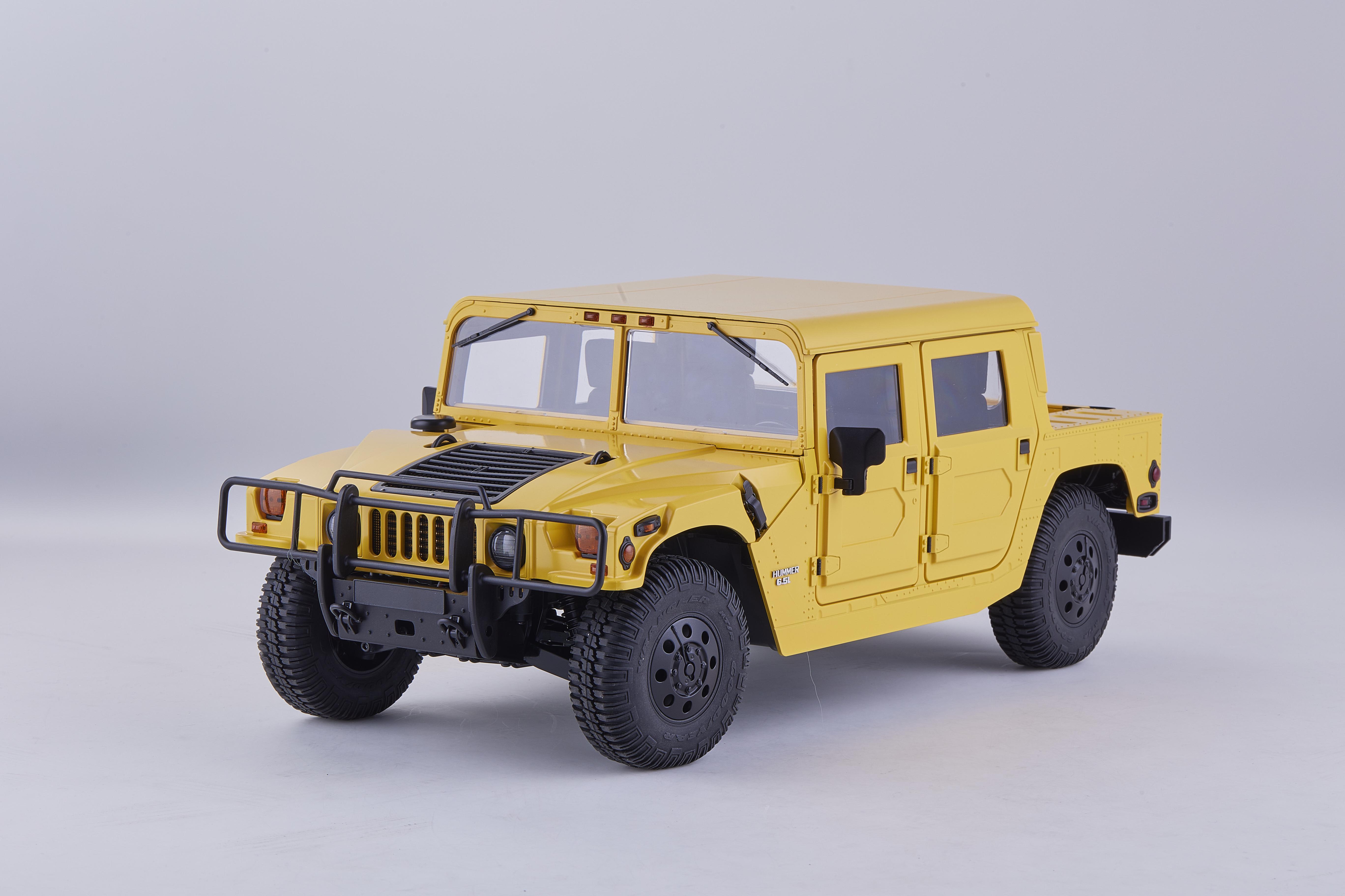 Машинка на радиоуправлении FMS 1:12 HUMMER RS Yellow - фото 9 Машинка на радиоуправлении FMS 1:12 HUMMER RS Yellow - фото 9