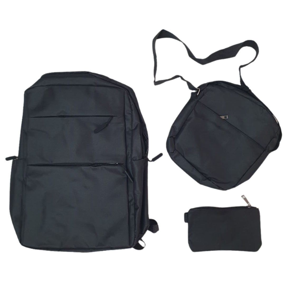 Набор универсальный TR81-RA09 3в1 рюкзак/сумка/кошелек Черный (19531486)