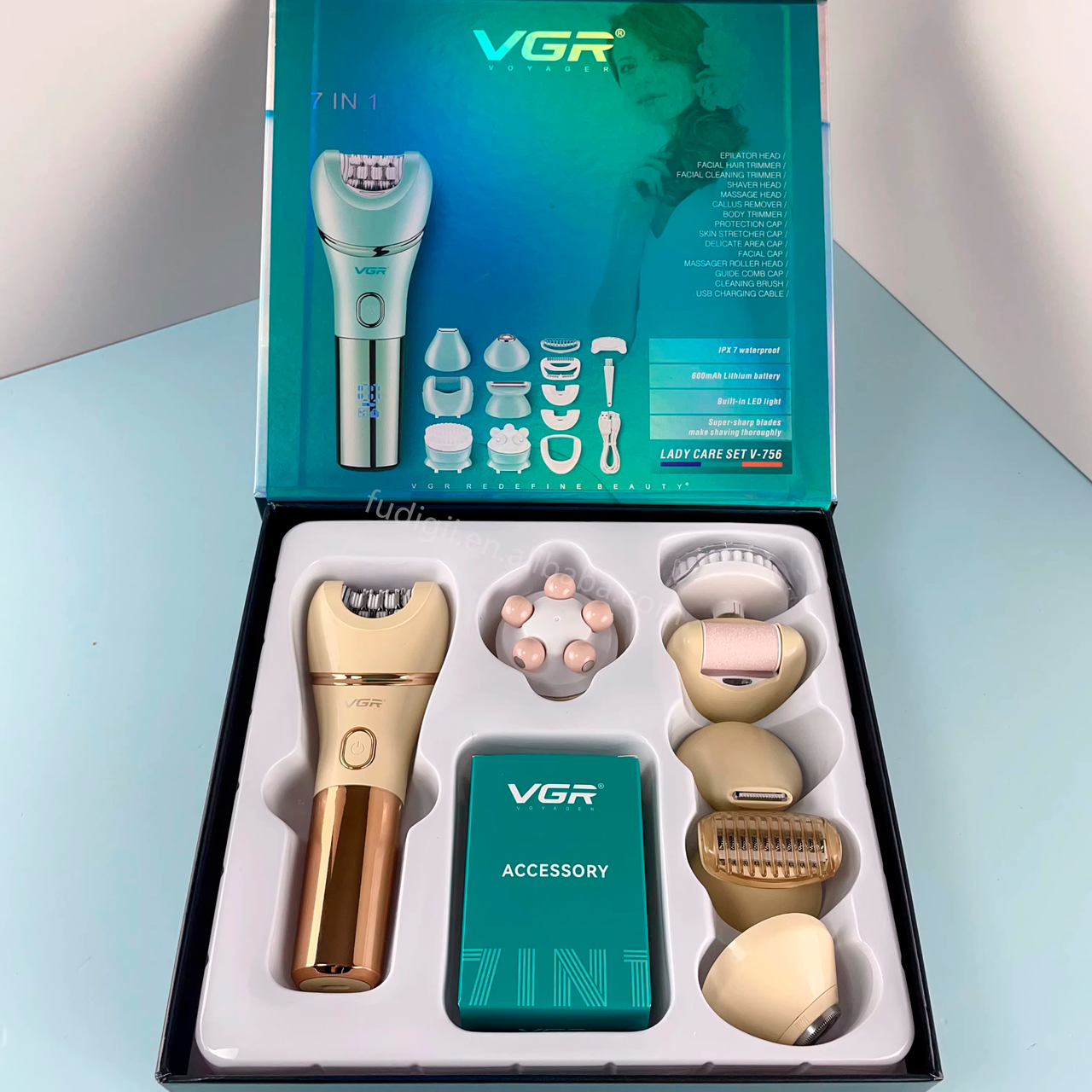 ᐉ Эпилятор аккумуляторный VGR V-756 7-в-1 Professional Lady Care