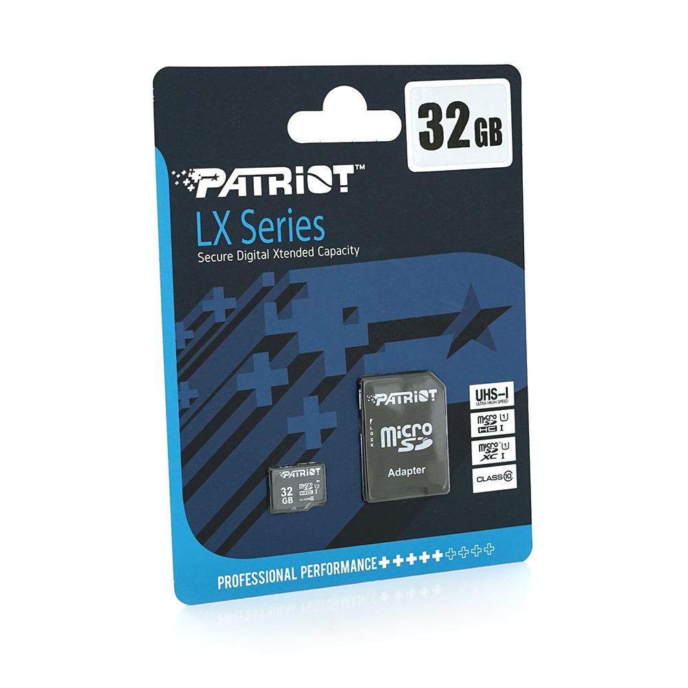 Карта памяти Patriot LX microSDHC Class 10 UHS-I 32 Гб (26301851)