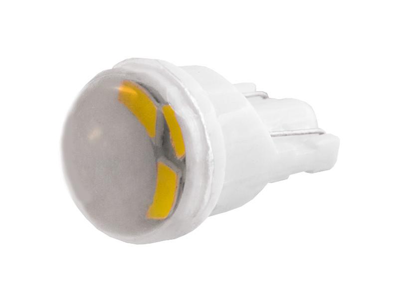 Автолампа светодиодная с линзой T10 W5W керамика 12 В SMD2835-3led Белый (35503823)