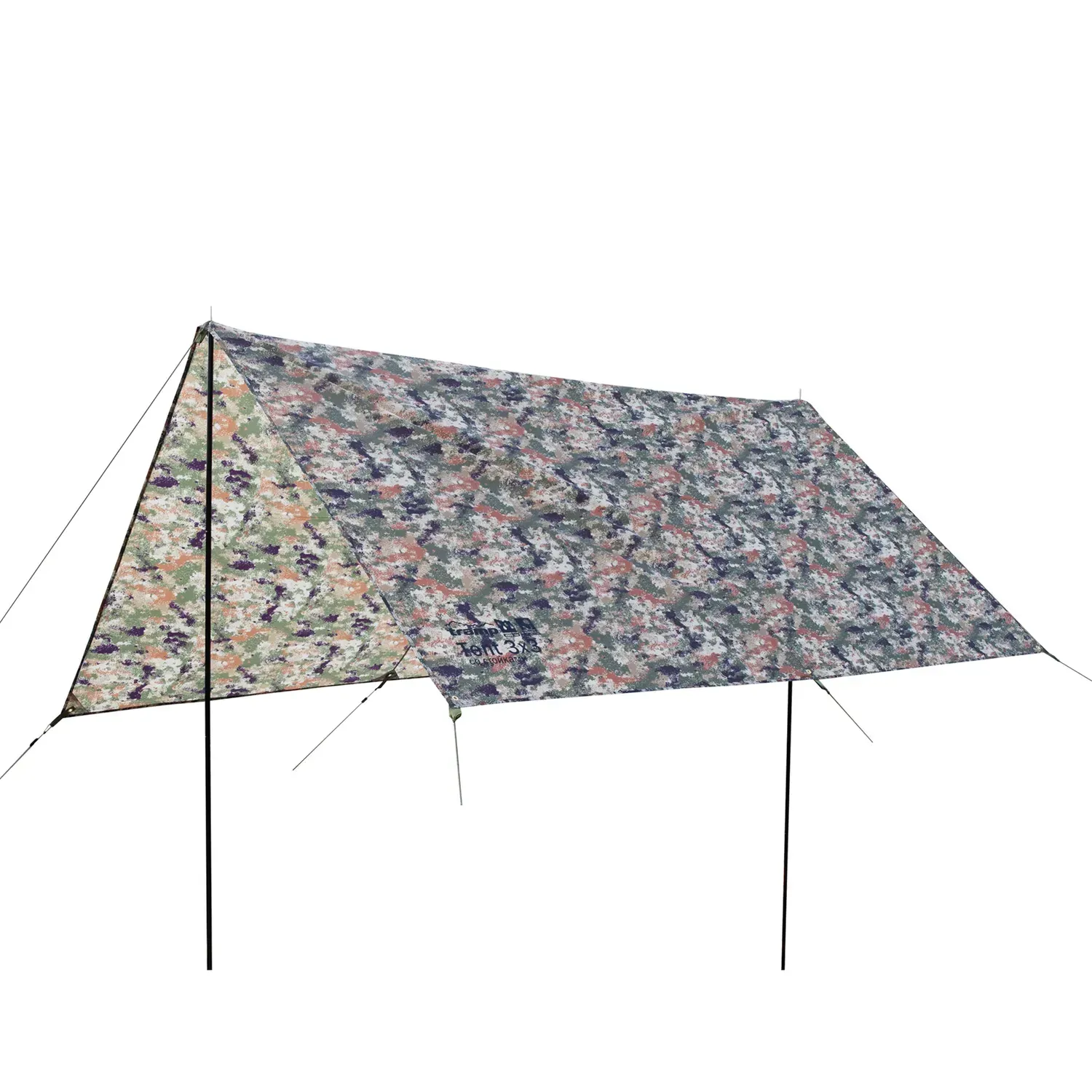 Тент туристический Tramp Tent со стойками от дождя и солнца 3x3 м Green (UTRT-104-camo) - фото 2 Тент туристический Tramp Tent со стойками от дождя и солнца 3x3 м Green (UTRT-104-camo) - фото 2