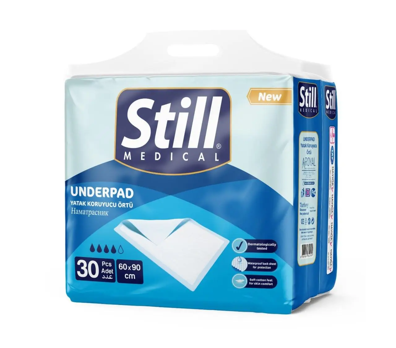 Пелюшки гігієнічні поглинаючі Still Underpad 60х90 см 30 шт. (000006272)