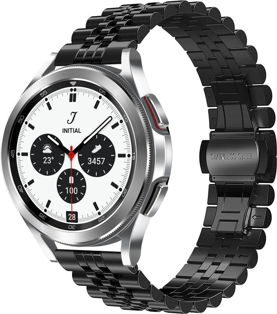 Браслет металлический Stech для Galaxy Watch 4 Classic 42 мм Black (26909-2B)