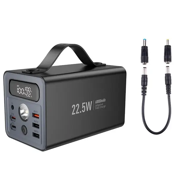 Батарея портативна Powerbank Hoco J138 Distant 22,5W/PD20W/DC12V 60000 mAh Black - фото 4 Батарея портативна Powerbank Hoco J138 Distant 22,5W/PD20W/DC12V 60000 mAh Black - фото 4