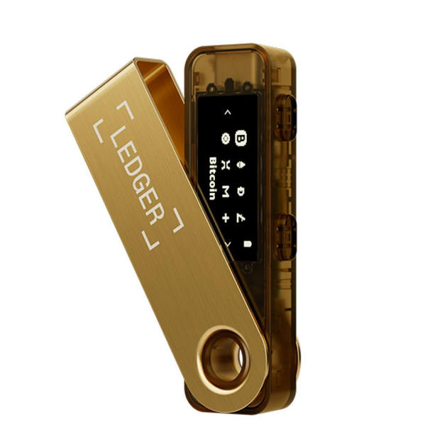 Кошелек для криптовалют Ledger Nano S Plus Gold (LNSPG)