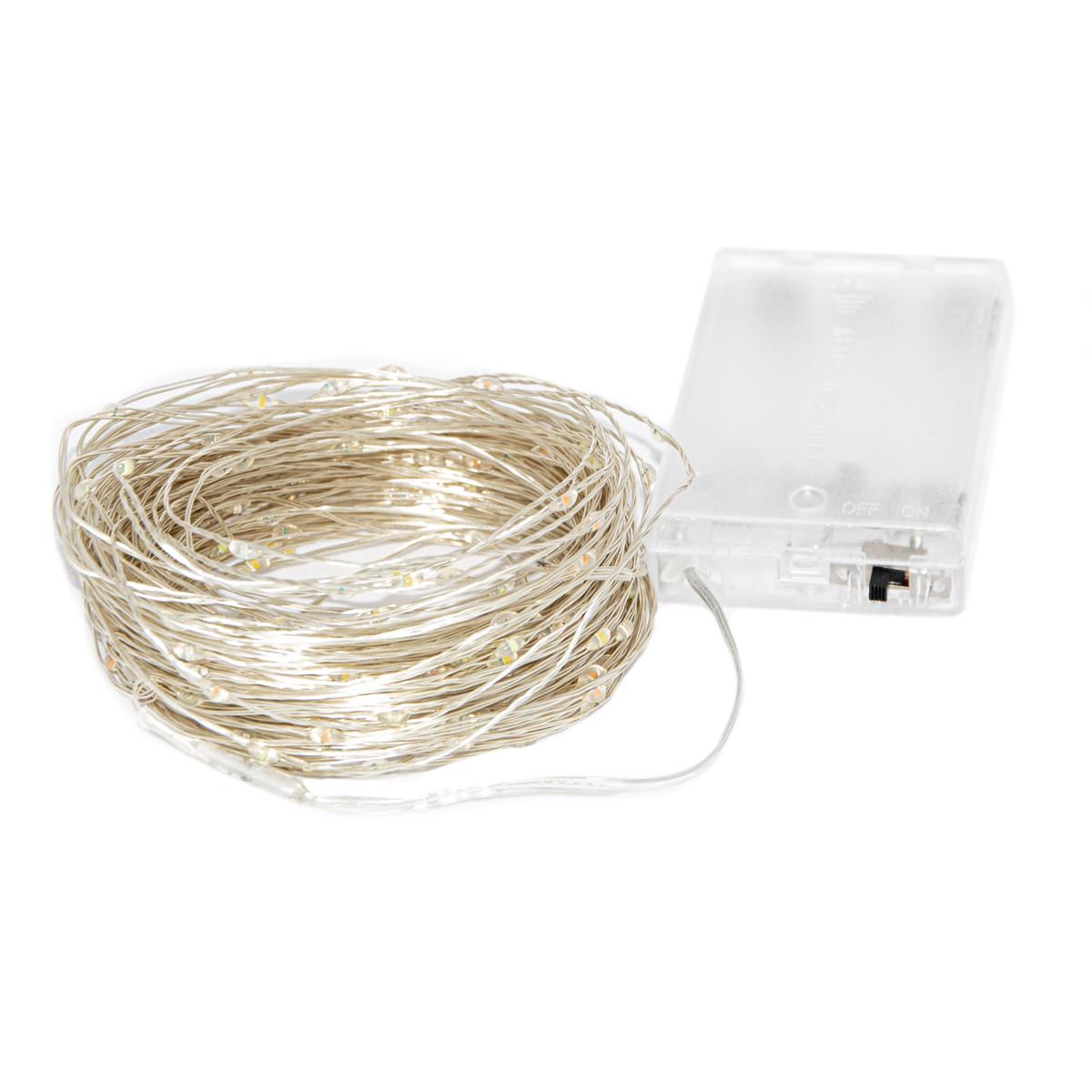 Гірлянда новорічна світлодіодна на батарейках "Крапля роси" 200 LED Multi 20 м Різнобарвний - фото 5 Гірлянда новорічна світлодіодна на батарейках "Крапля роси" 200 LED Multi 20 м Різнобарвний - фото 5