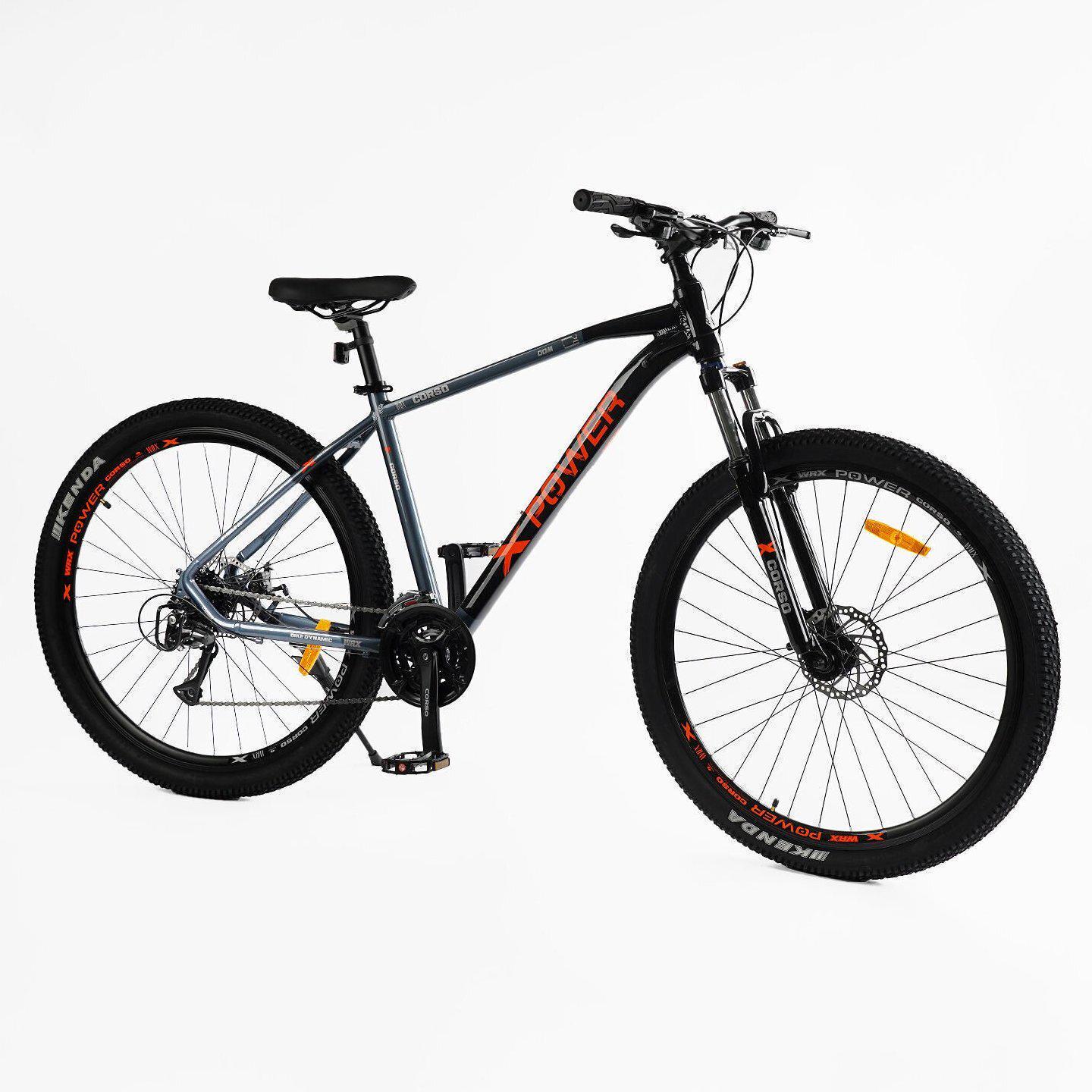 Велосипед горный алюминиевый Corso X-Power 29" рама 19" Черно-оранжевый - фото 2