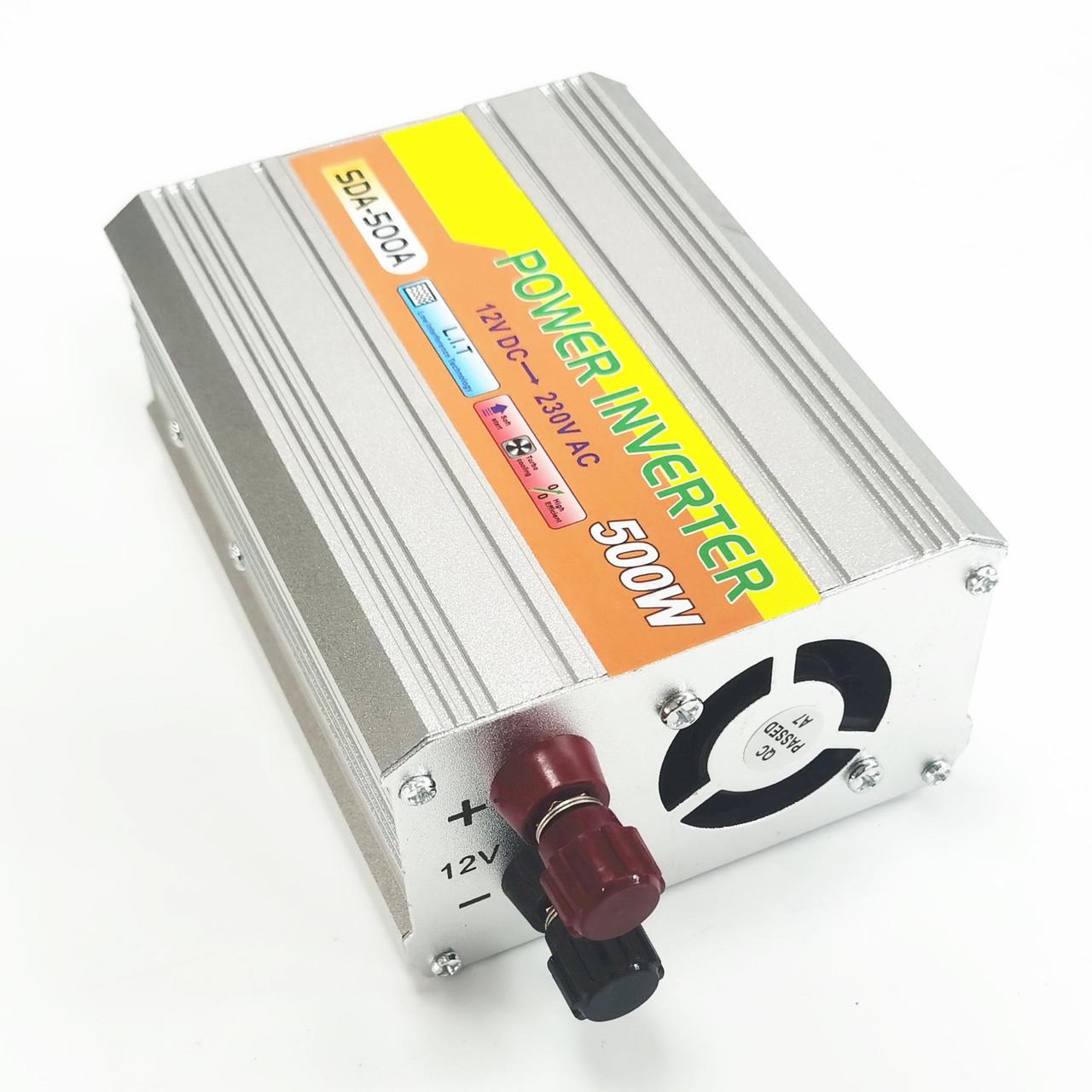 Инвертор SDA-500A с 12V на 220V 500W Silver (881010e) - фото 8