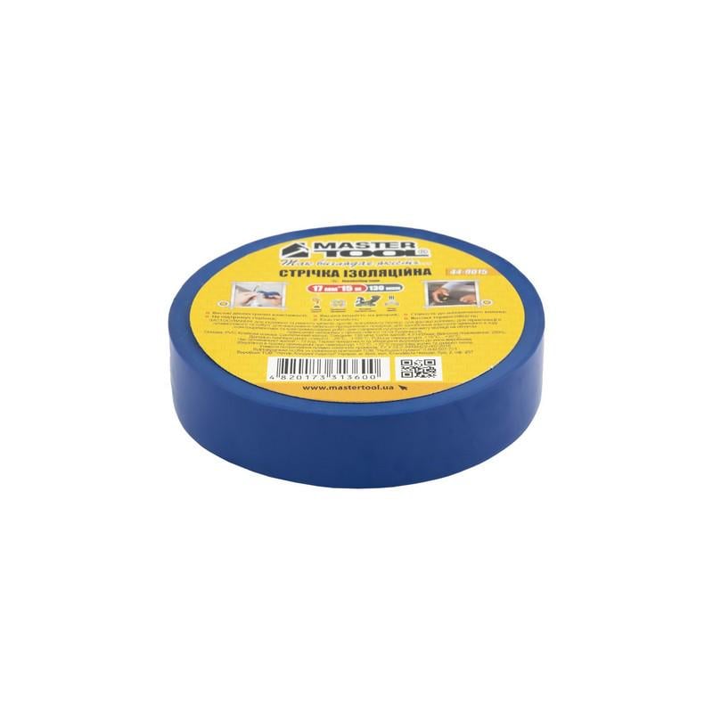 Лента изоляционная MasterTool 17 мм 25 м 10 шт. Синий (44-9025)